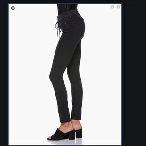Paige Hoxton Ultra Skinny jeans lace up high rise
